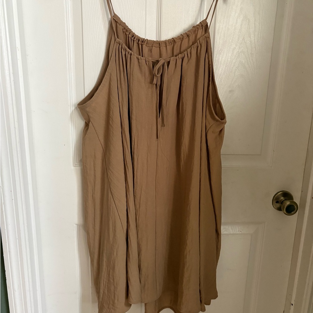 H&M Tan Tie Front Camisole
